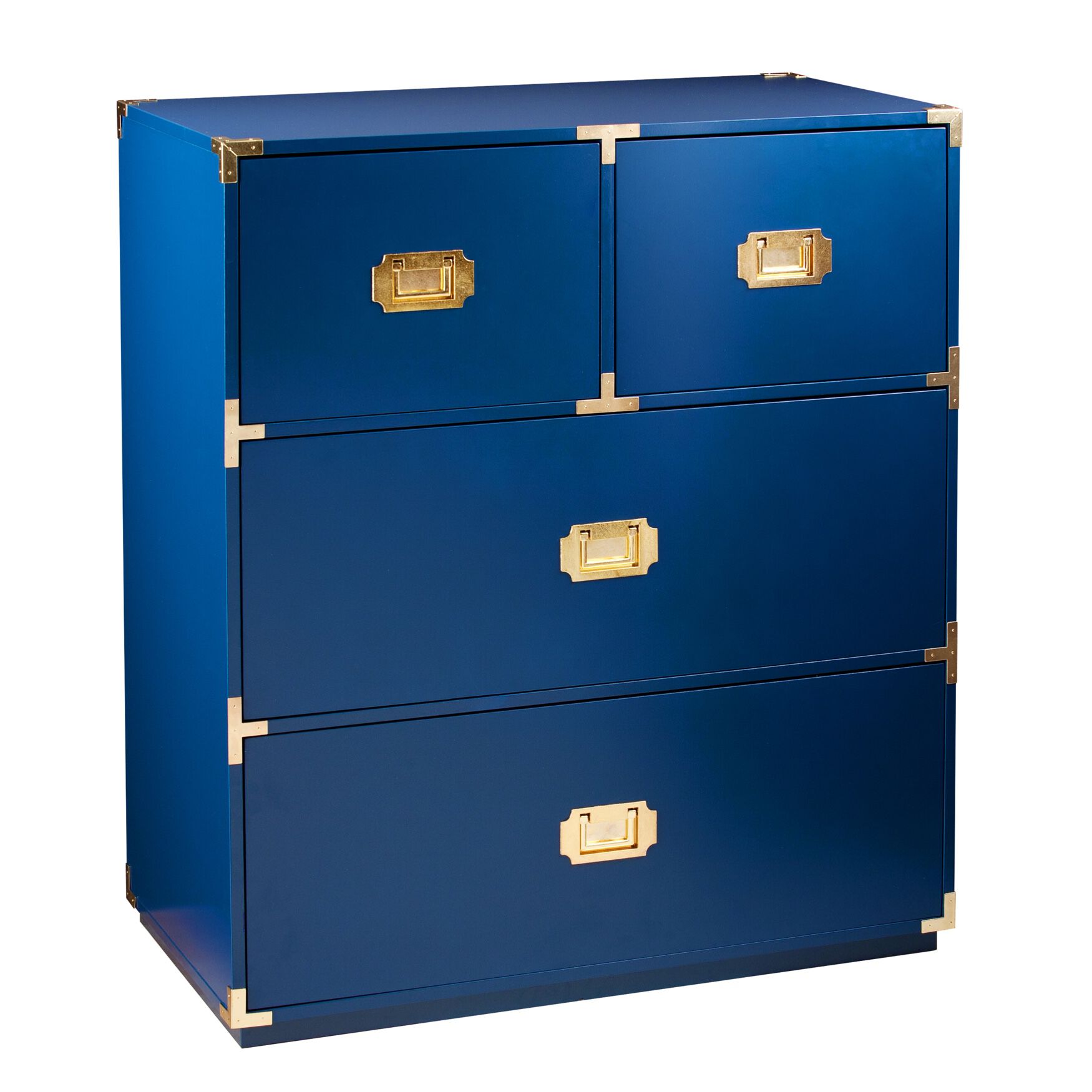 Campaign Blue 4-Drawer Accent Chest, , on-hover image number 1