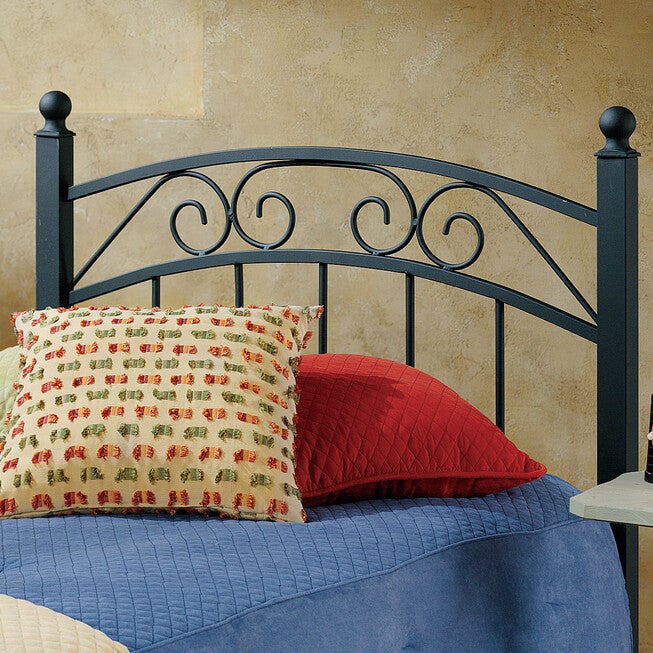 Twin Headboard with Headboard Frame, 63½"Lx41¼"Wx36¼"H, BLACK, hi-res image number null