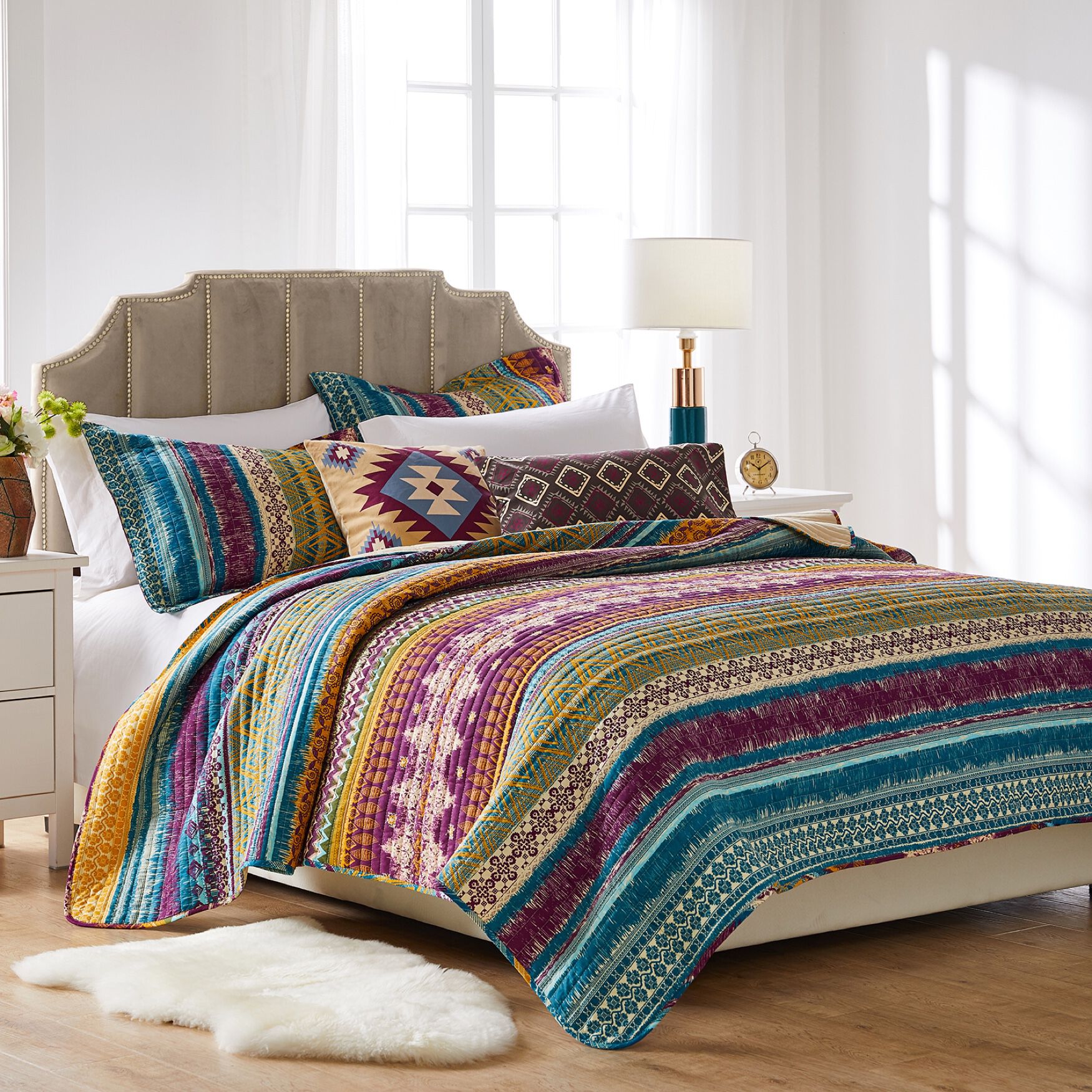 Southwest Bonus Quilt Set , SIENNA, hi-res image number 0