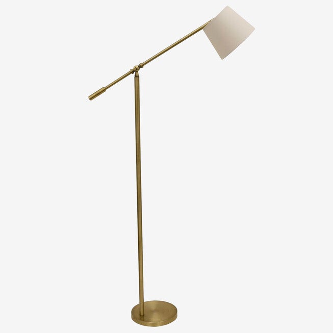 Chloe Adjustable Arm Floor Lamp, BRASS, hi-res image number null
