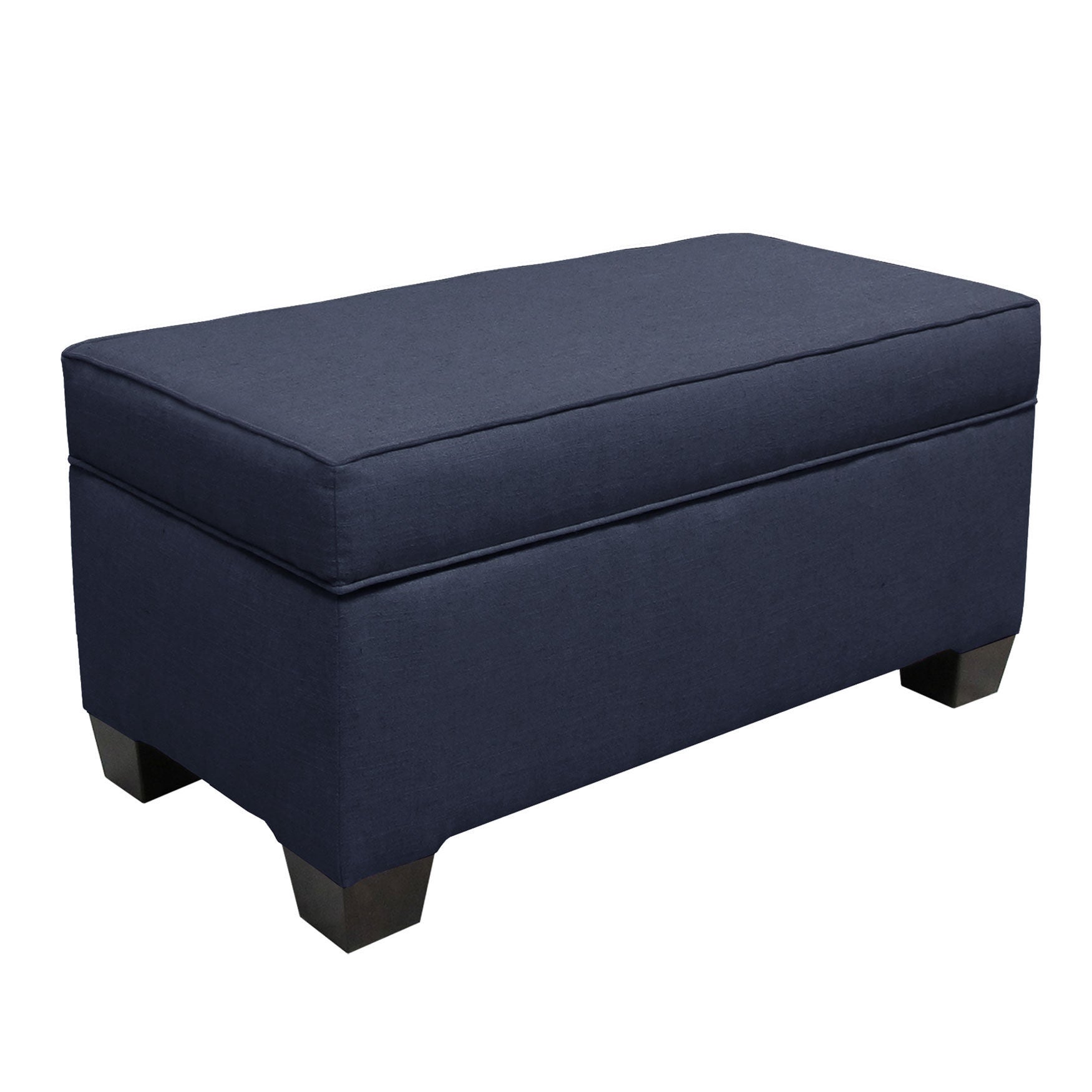 Upholstered Storage Bench in Linen, , alternate image number 3