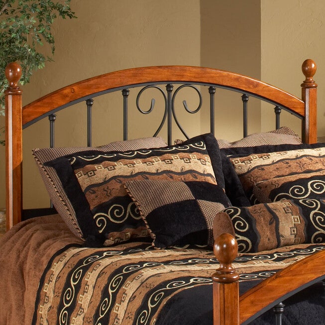 Full/Queen Headboard with Headboard Frame, 71½"Lx62 inchesWx54¼"H, ANTIQUE BRONZE, hi-res image number 0