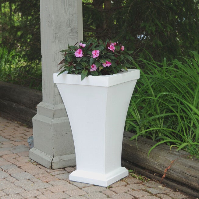 Bordeaux Tall Planter, WHITE, hi-res image number null