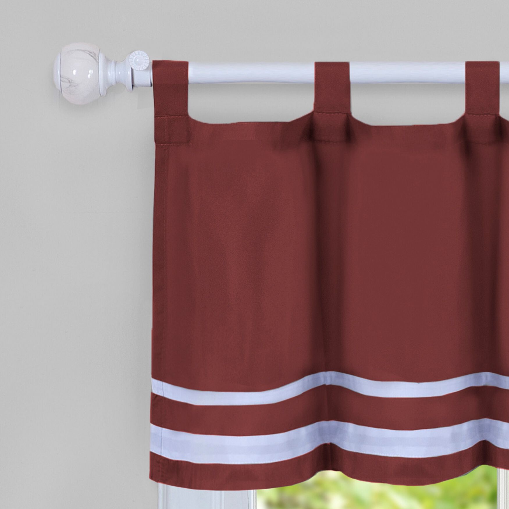 Dakota Window Curtain Tier Pair and Valance Set, , alternate image number 1