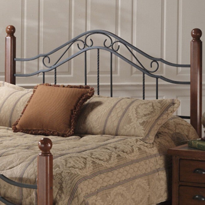 Full/Queen Headboard with Headboard Frame, 71½"Lx61¼"Wx50½"H, BLACK, hi-res image number null