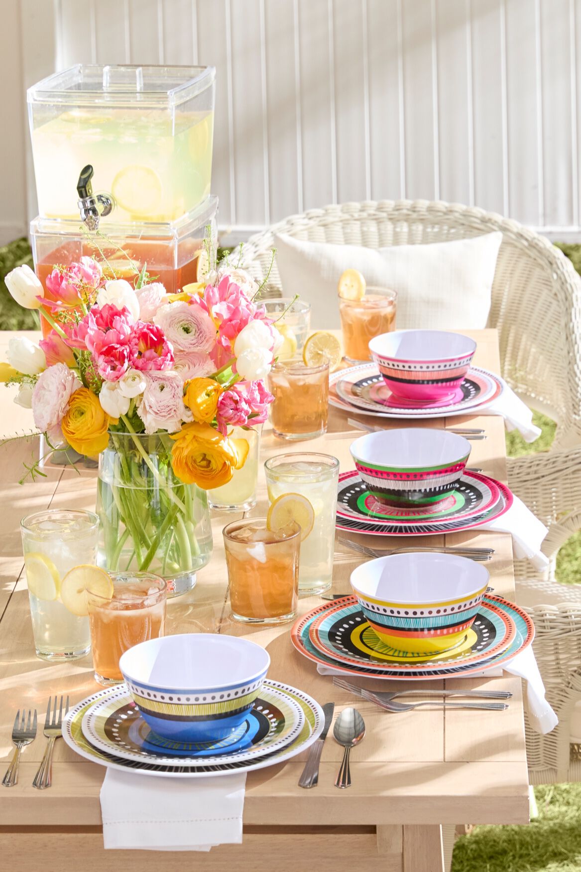 12-Pc. Almira Melamine Dinnerware Set, MULTI, on-hover image number 1