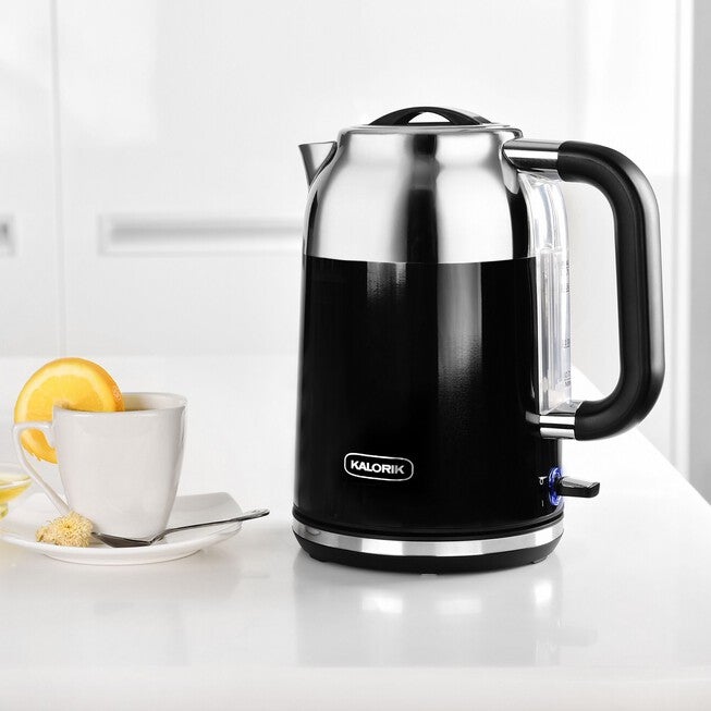 Kalorik 1.7 Liter Retro Electric Kettle, BLACK, hi-res image number null