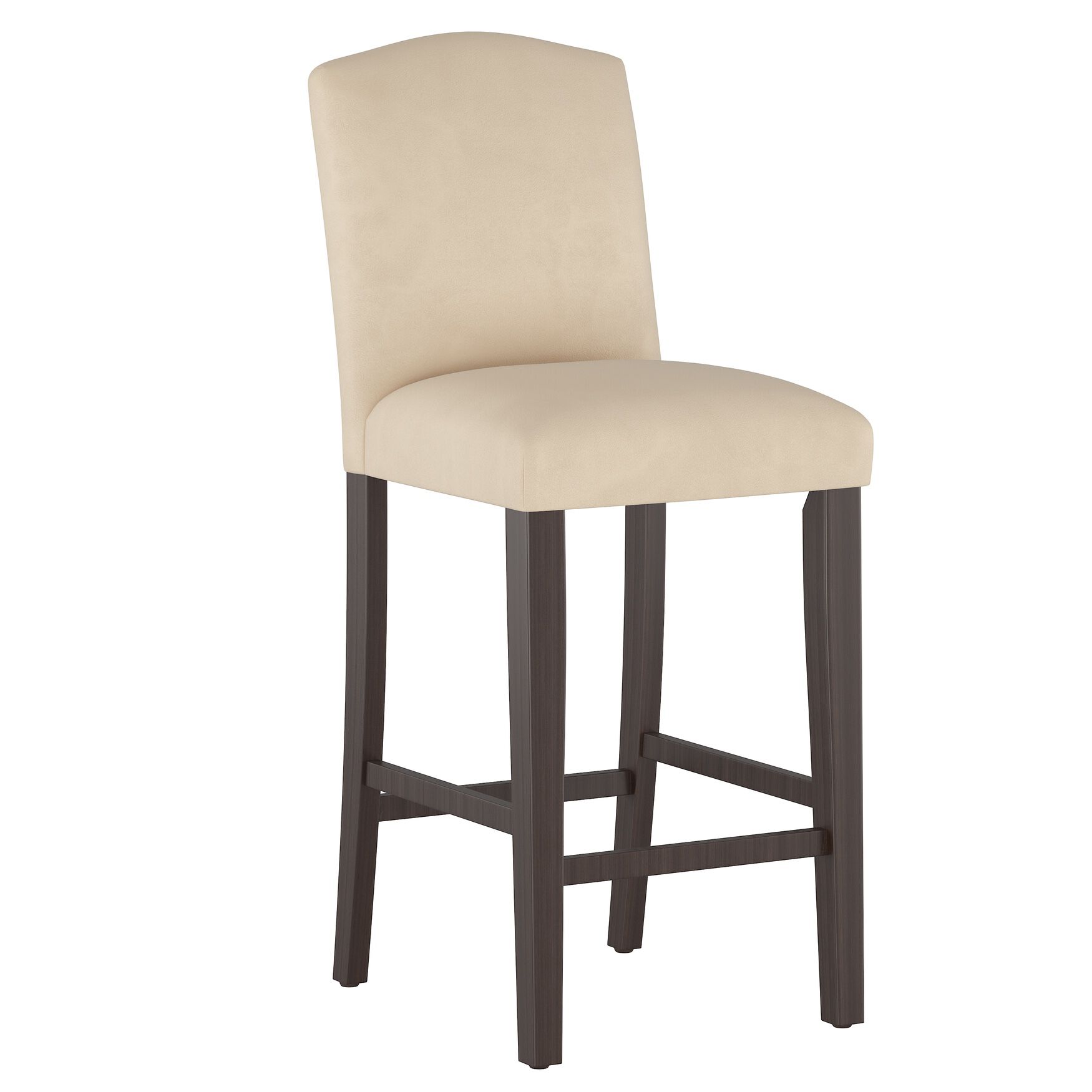 Velvet Camelback Barstool, VELVET PEARL, hi-res image number 0