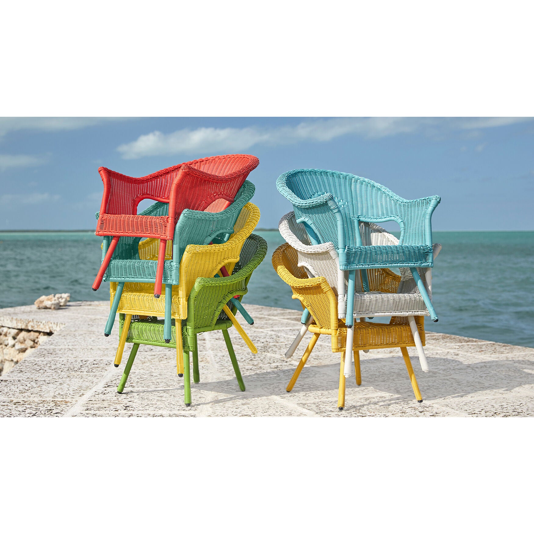 Roma Hand Woven Resin Wicker Stacking Chair Fullbeauty Outlet