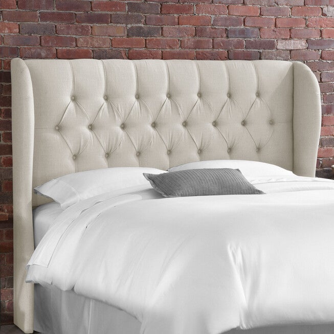 Tufted Wingback Headboard, TALC, hi-res image number null
