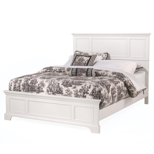 Naples Queen Bed White Finish , WHITE, hi-res image number null