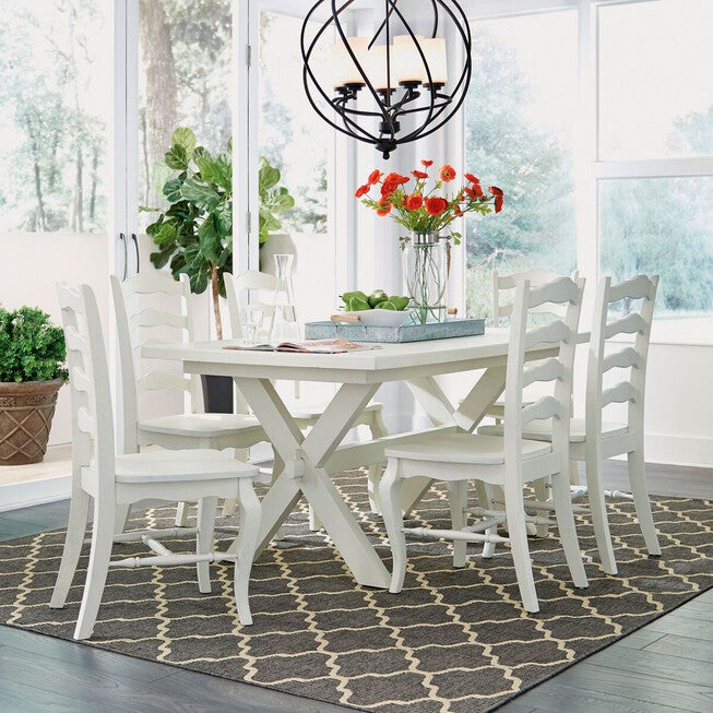 Seaside Lodge Dining Table, WHITE, hi-res image number 0