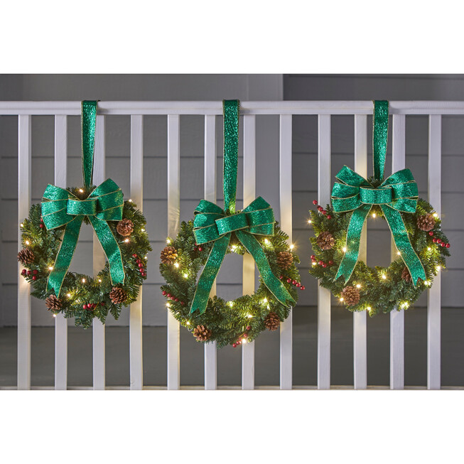Small Wreaths for Christmas Decor Mesh Ribbon for Wreaths All Colors Led  Outdoor Wreath Front Door