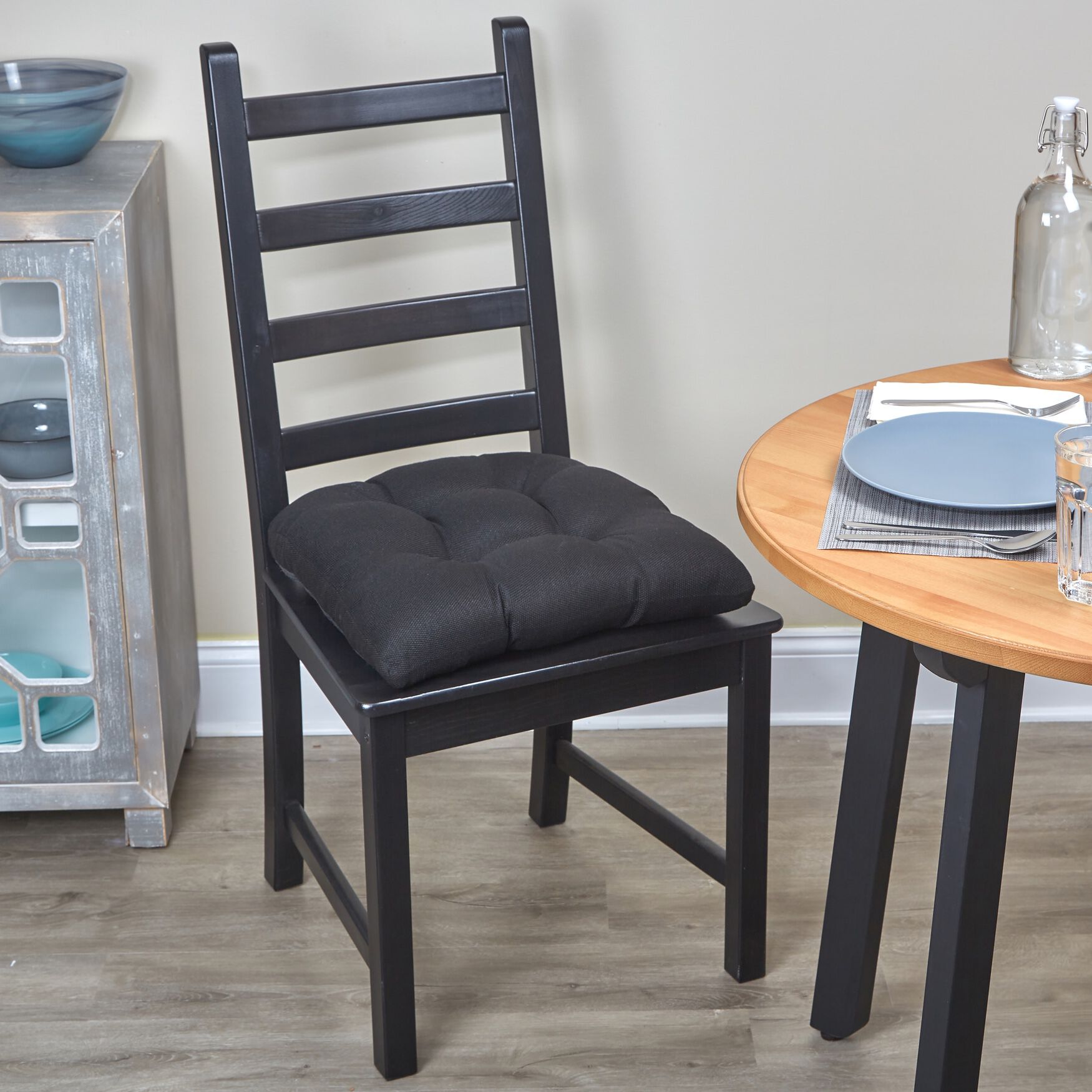 15 inches Omega Gripper&reg; Universal Chair Pads, MIDNIGHT, alternate image number 2