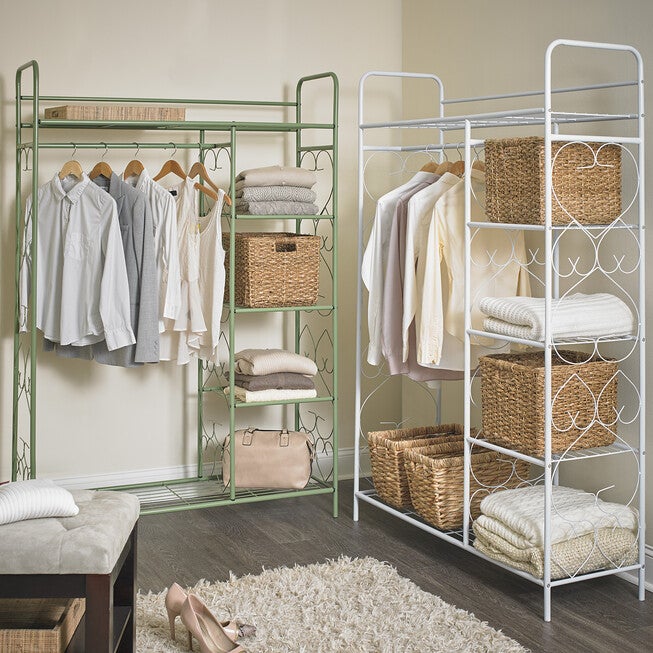 5-Tier Metal Closet with Hanging Rod, , alternate image number 4
