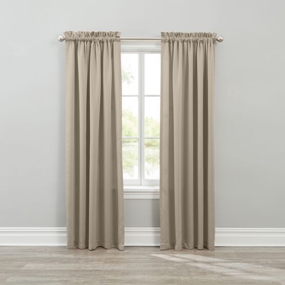 Bh Studio Room Darkening Rod Pocket Panel Plus Size Curtains