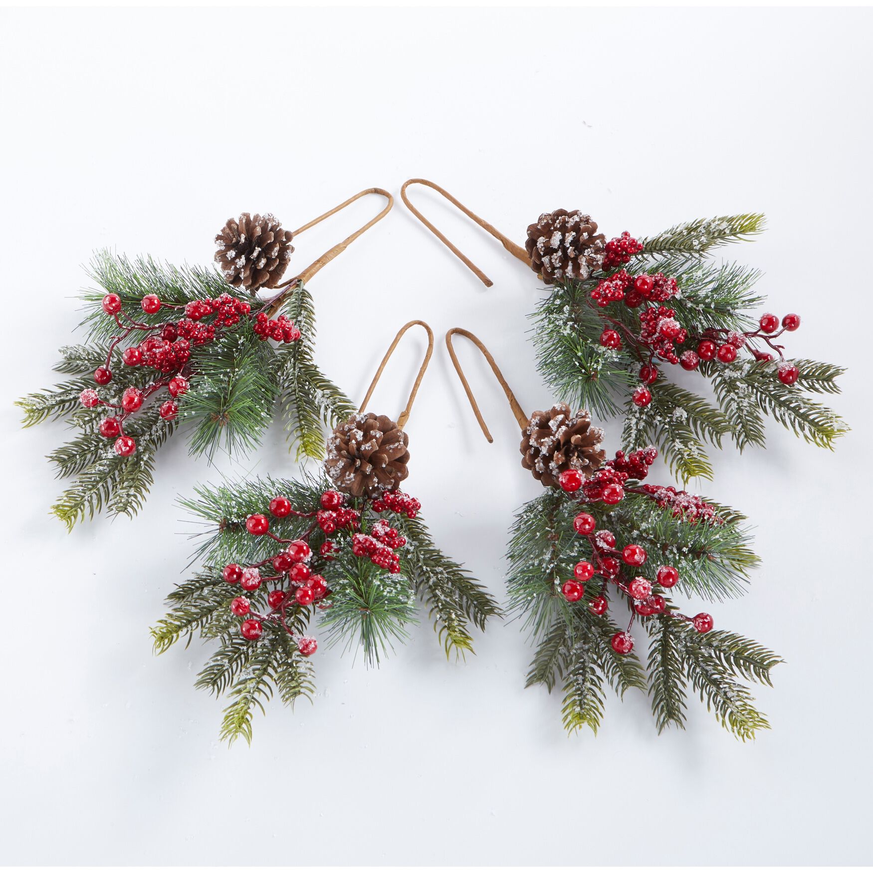 Chair Swag, Set of 4, RED GREEN, hi-res image number 0