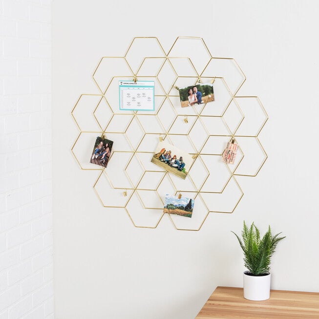 Photo Display with Clips, GOLD, hi-res image number 0