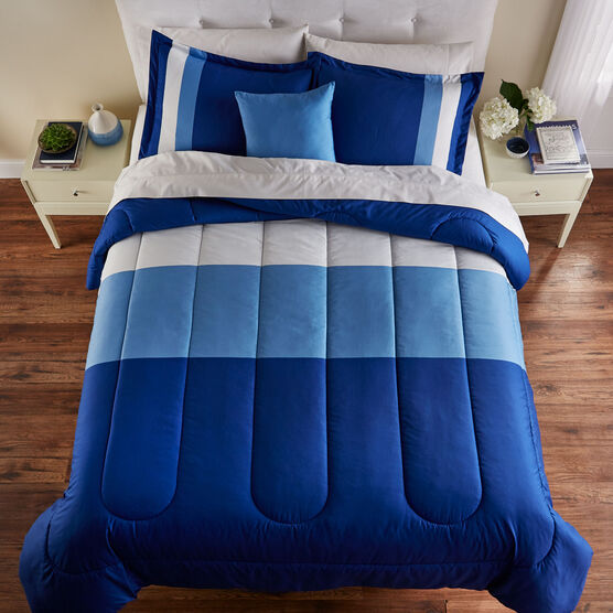 BH Studio Colorblock Comforter, BLUE, hi-res image number null