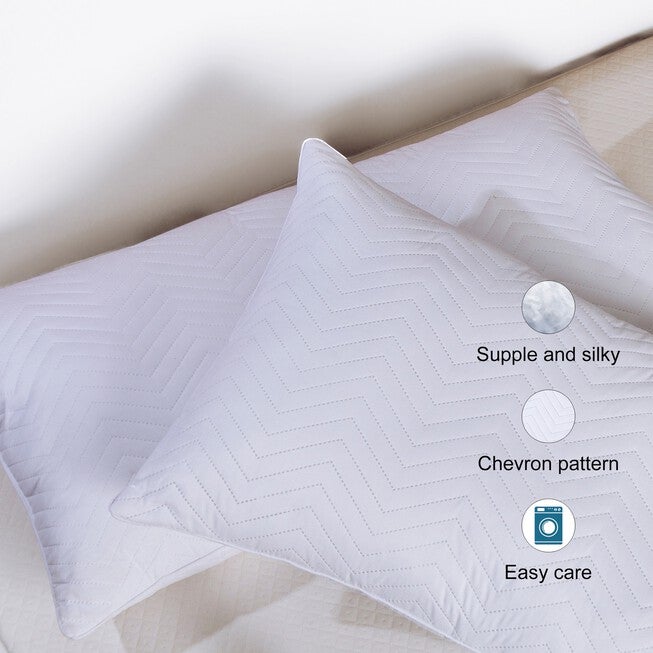 Springloft™ Twin Pack Down Alternative Quilted Pillow, , alternate image number null