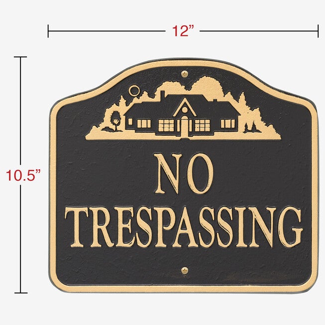 No Trespassing Sign, , alternate image number 2