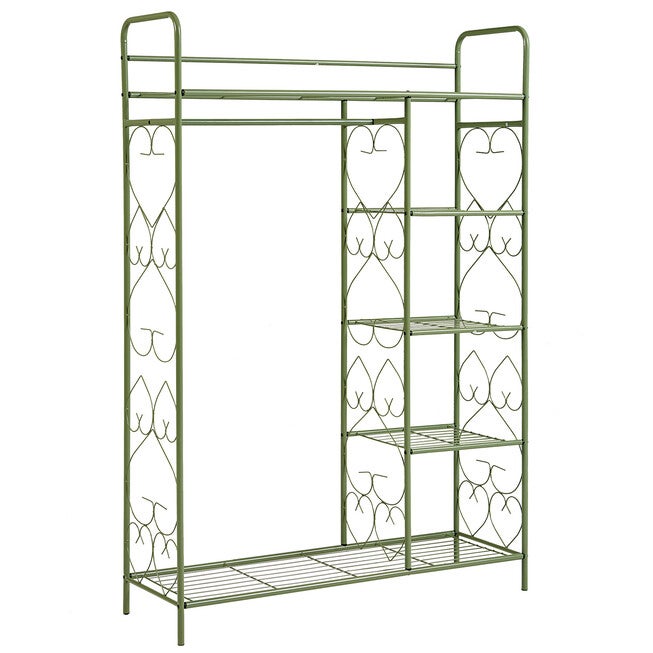 5-Tier Metal Closet with Hanging Rod, , alternate image number 3