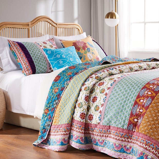 Thalia Quilt Set , BLUE, hi-res image number 0