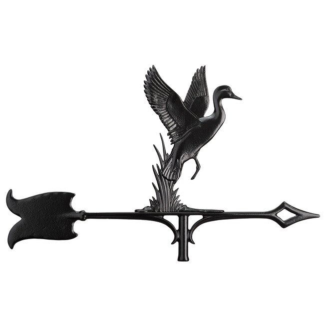 30 inches Duck Accent Weathervane, BLACK, hi-res image number 0
