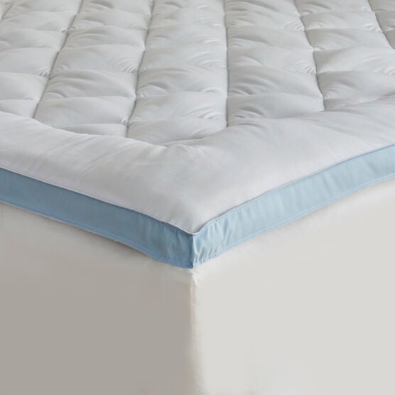 Gussetted Density Topper, WHITE LIGHT BLUE, hi-res image number null