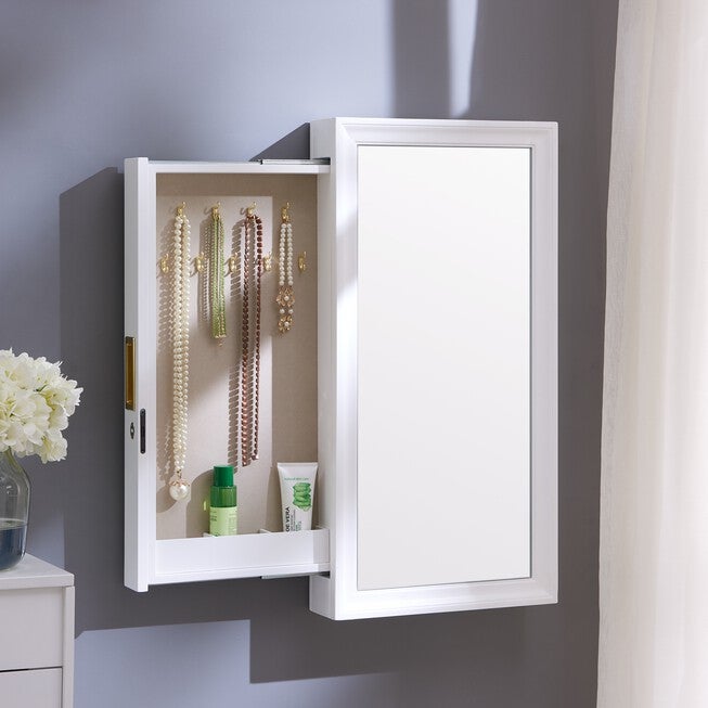 Bronwyn Wall Mount Jewelry Mirror, , on-hover image number null