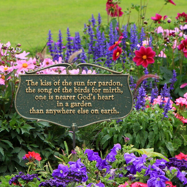 The Kiss of the Sun Garden Poem Sign, , alternate image number 2