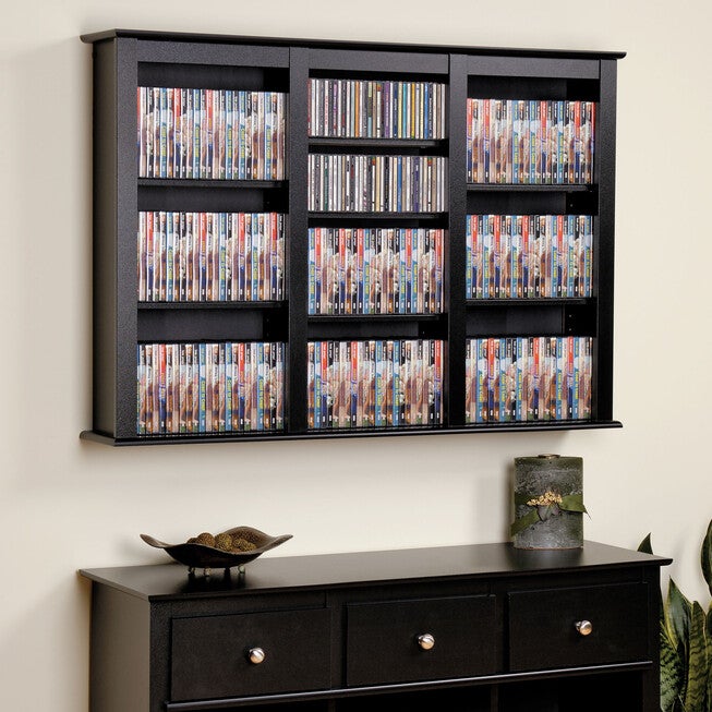 Triple Wall Mounted Multimedia Storage , ESPRESSO, hi-res image number null