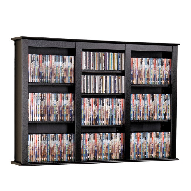 Triple Wall Mounted Multimedia Storage , , on-hover image number null