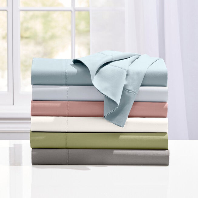 400-TC. Cotton Hemstitched Sheet Set, , on-hover image number 1