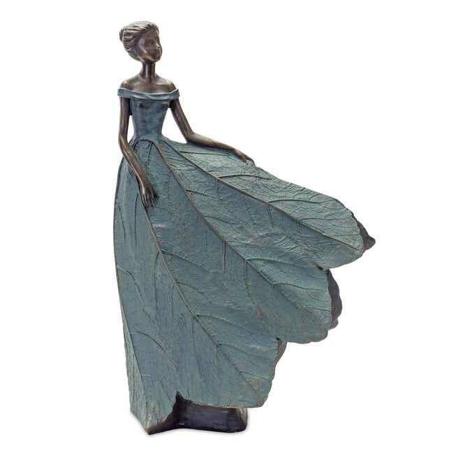 Garden Fairy Figurine With Flower Petal Dress (Set Of 2), , alternate image number null