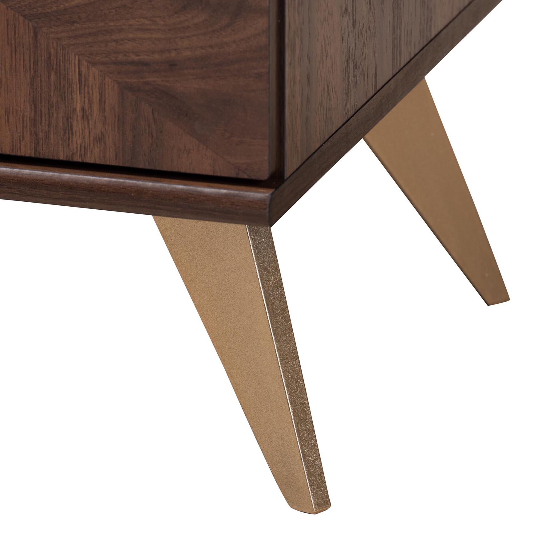 Graceland Mid-Century Modern Transitional Walnut Brown Finished Wood 2-Door TV Stand, , alternate image number 11