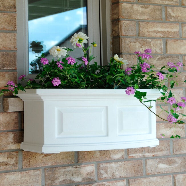 Nantucket 2' Window Box, WHITE, hi-res image number null