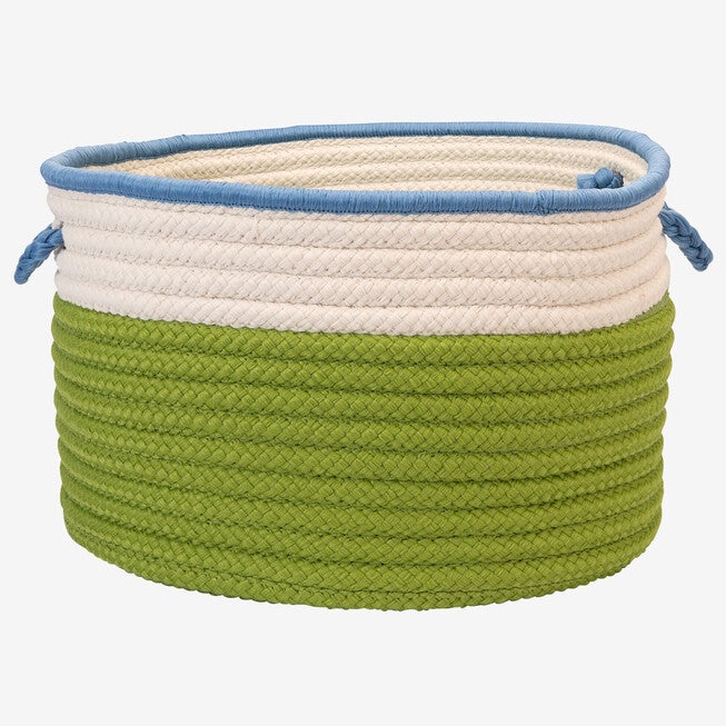 Cali Stripe Limelight Basket, LIME, hi-res image number null