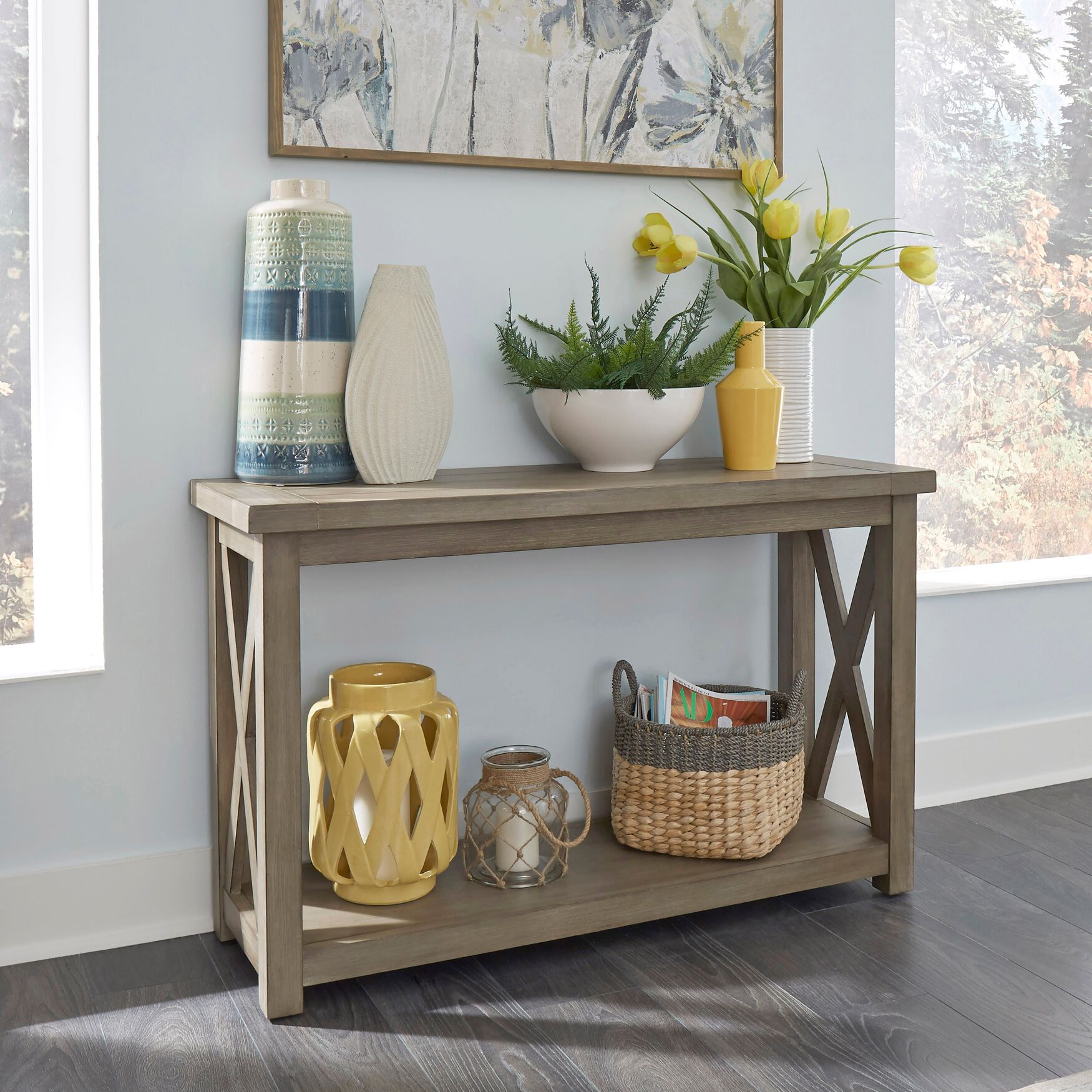 Mountain Lodge Console Table , MULTI GRAY, hi-res image number 0