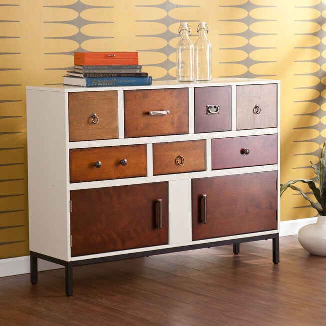 Contemporary Multi-Colored Wood Console Cabinet, , alternate image number 3