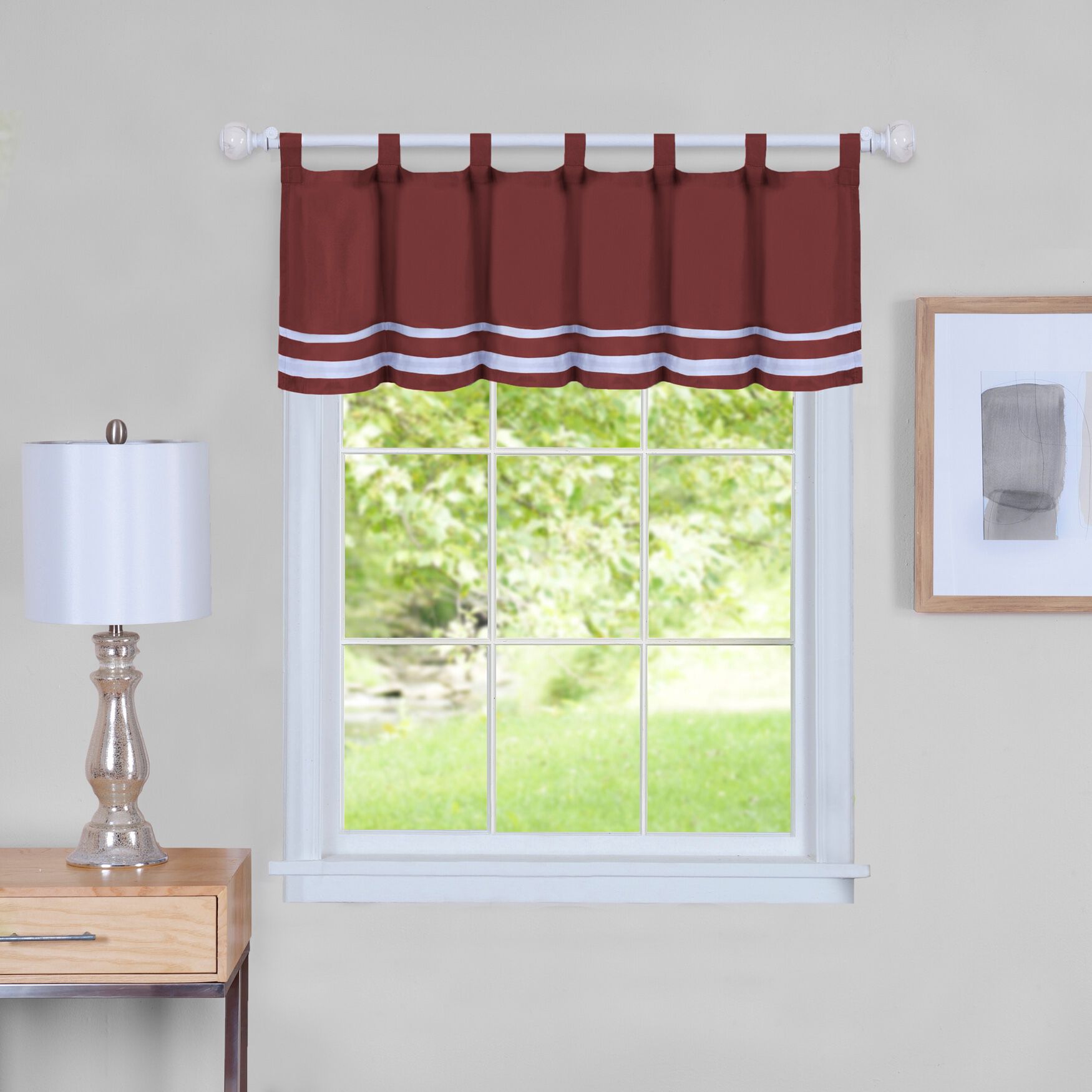 Dakota Window Curtain Tier Pair and Valance Set, , alternate image number 2