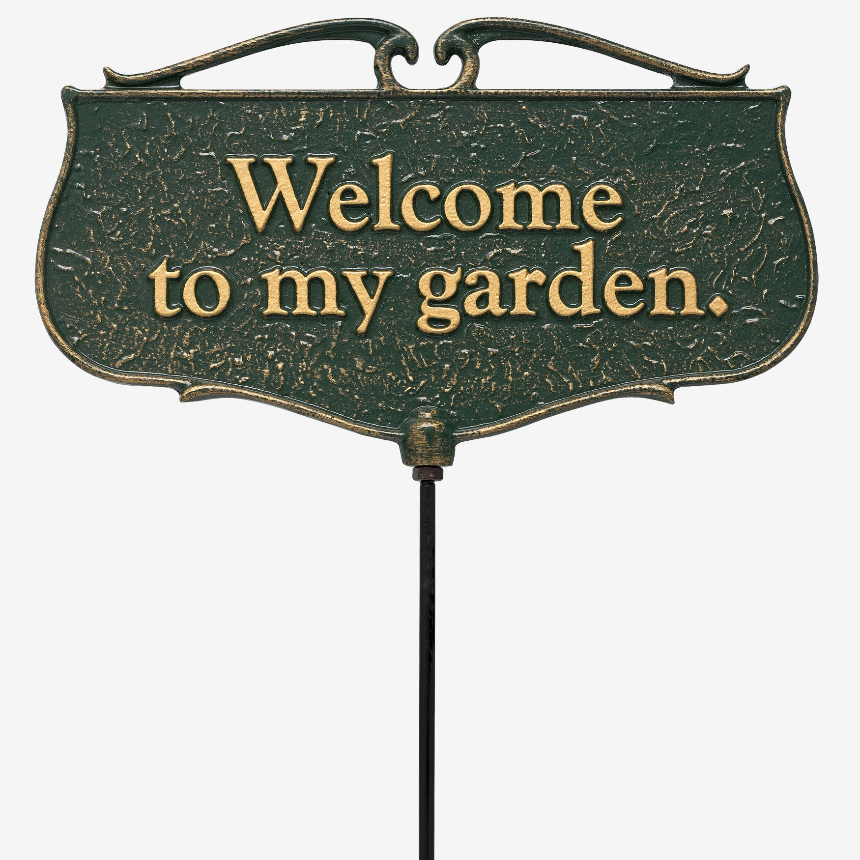 Welcome To My Garden - Garden Sign, GREEN, hi-res image number 0