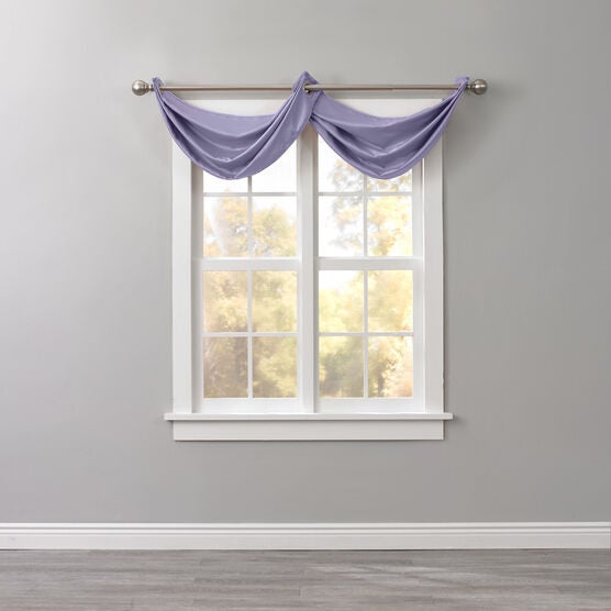 BH Studio Room-Darkening Waterfall Grommet Valance, LAVENDER, hi-res image number null