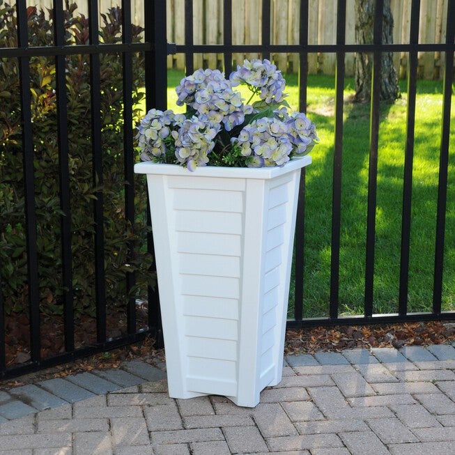 Lakeland Tall Planter, WHITE, hi-res image number 0