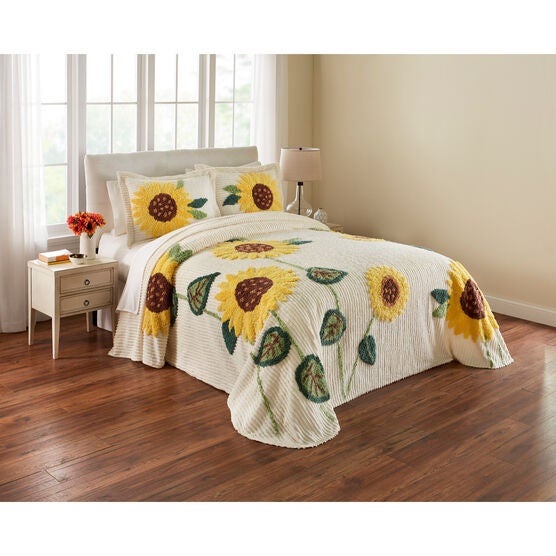 Bloom Chenille Shams, SUNFLOWER, hi-res image number null