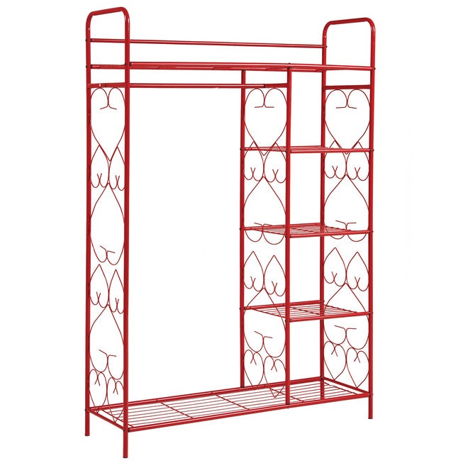 5-Tier Metal Closet with Hanging Rod, , alternate image number 2