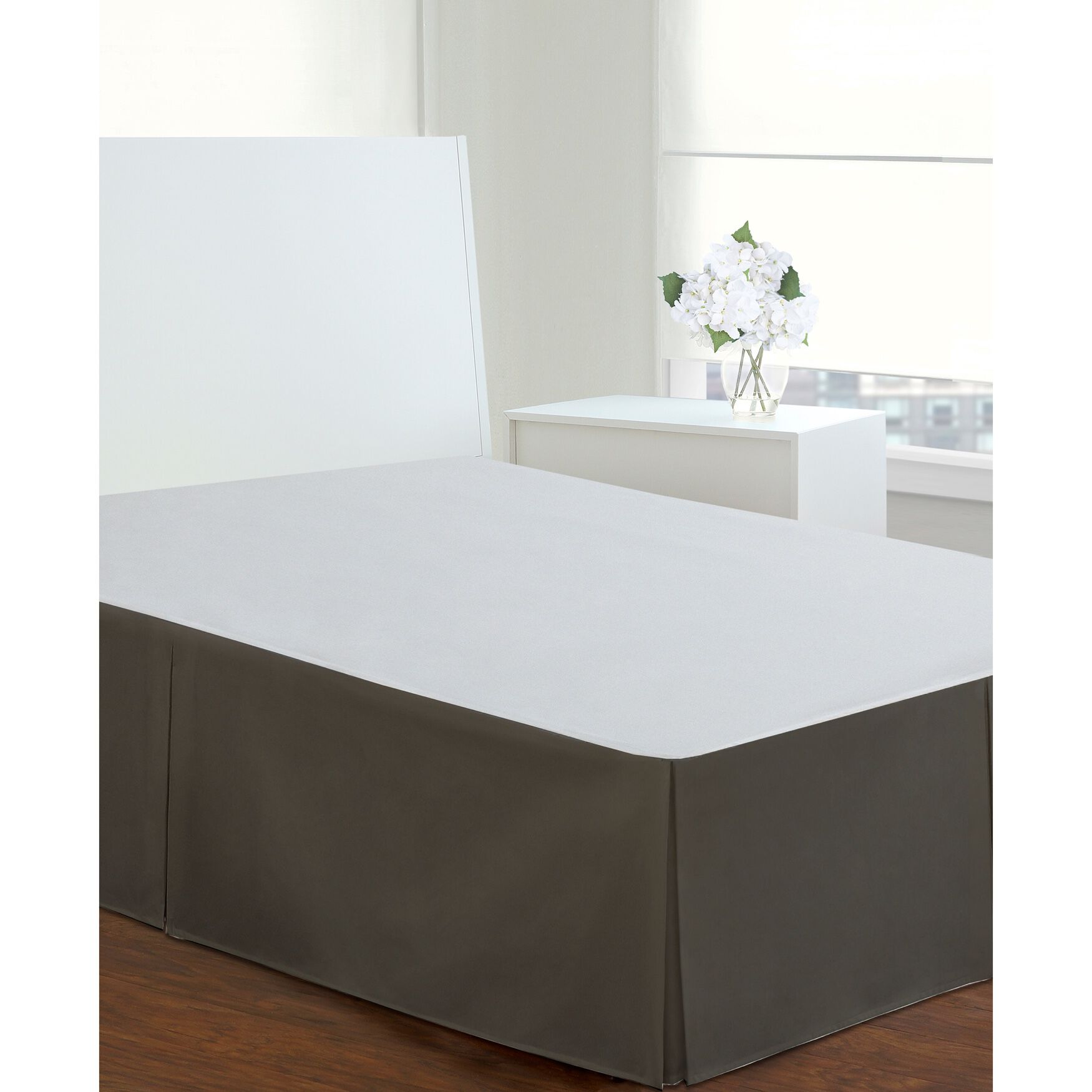 Fresh Ideas Poplin Tailored Bed Skirt, , alternate image number 2