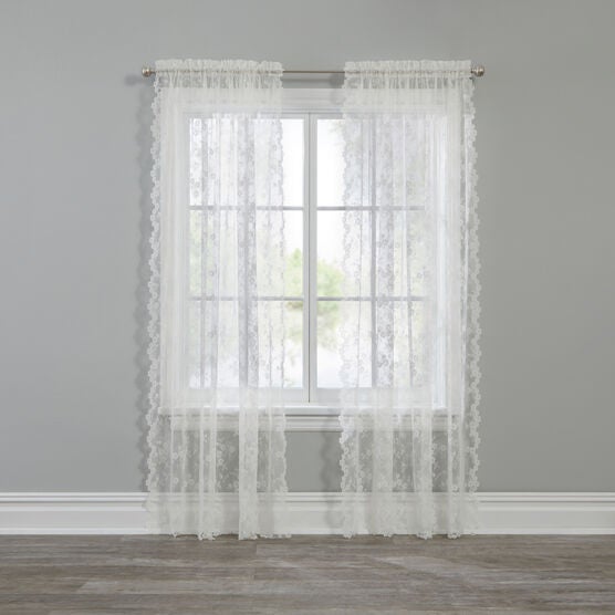 Petite Fleur Lace Panel, IVORY, hi-res image number null