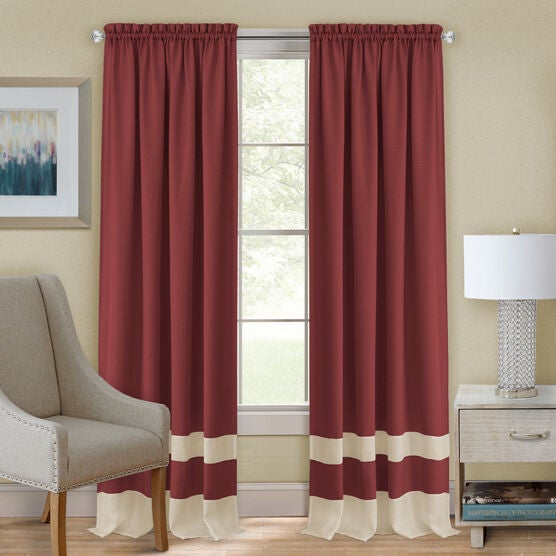 Darcy Window Rod-Pocket Panel, MARSALA TAN, hi-res image number null