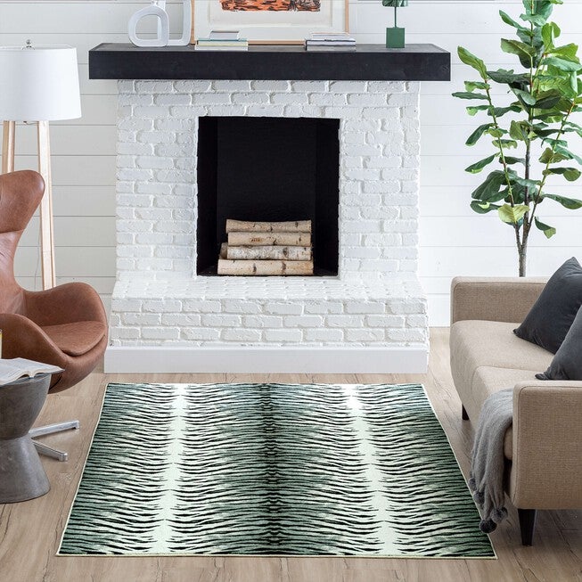 Tiger Skin Area Rug, , alternate image number null